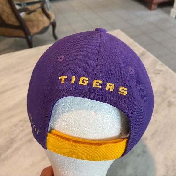 Nike LSU Tigers Ball Cap Purple Cap Gold LSU Hat baseball cap Dri Fit Un… - Picture 8 of 9